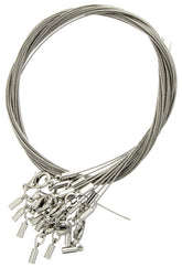 Stainless Steel Wire with Lobster Clasp – 0.7mm × 18in (1pc)